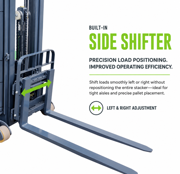 EKKO EK13S-177 Counterbalanced Walkie Stacker SIDE-SHIFTING - view 4