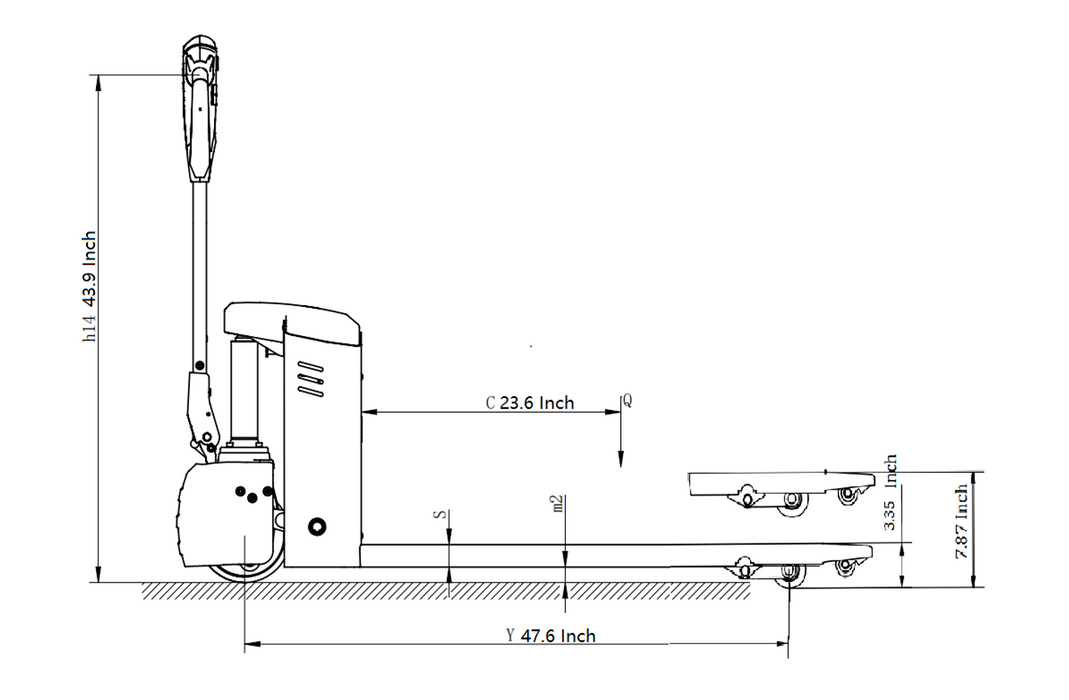 EKKO EP18JLi Lithium Pallet Jack 4000 lb Capacity - view 5