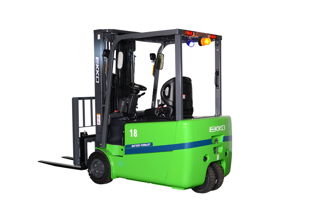 EKKO EK18AT-185Li 3-Wheel Lithium Forklift, 4,000 lb Capacity, 185" Lift Height