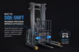 EKKO ER15-189Li Lithium Walkie Reach Truck 3300 lb Capacity, 189" Height - view 4