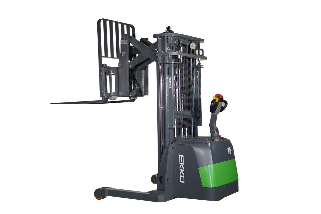 EKKO ER15-216Li Lithium Walkie Reach Truck 3300 lb Capacity, 216" Height