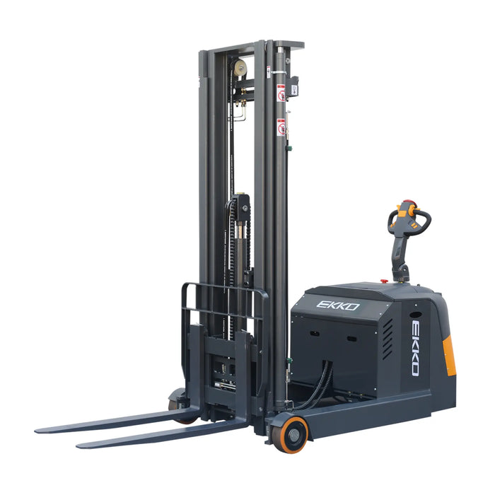 EKKO EH15TH Reach Truck – 3,300 lb Capacity, 216" Lift, Triple Mast, 24V/270Ah Battery 