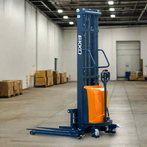 EKKO pallet stacker on a white background
