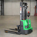 Green and black forklift with 'Ekko' branding on a white background