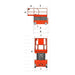 EKKO ES40E Electric Scissor Lift – 500 lb Capacity, 19.7' Working Height, 24V Battery 