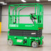 Green EKKO ES60E LI scissor lift on a white background