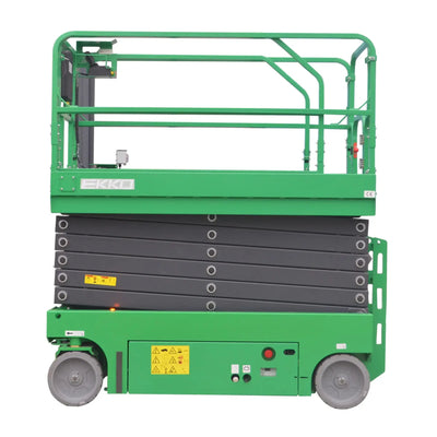 EKKO ES120E-Li Electric Scissor Lift – 700 lb Capacity, 45 ft Working Height, 25.6V Lithium-ion Battery