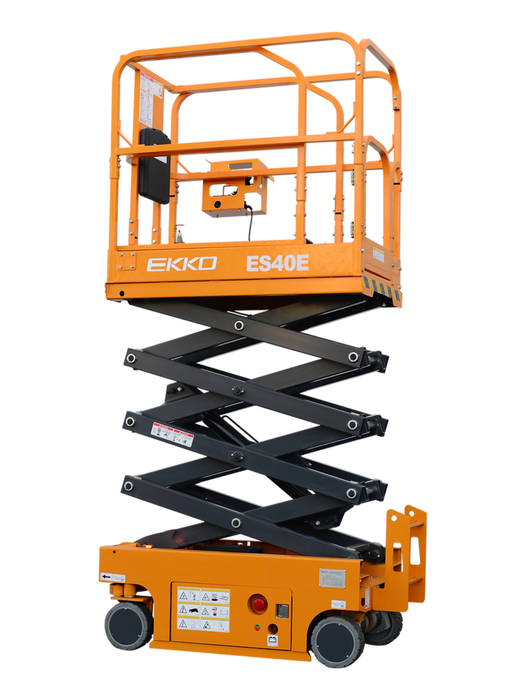 EKKO ES40E Electric Scissor Lift – 13' Lift Height, 500 lbs Capacity EKKO