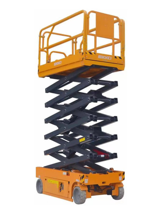 EKKO ES120E Electric Scissor Lift – 700 lb Capacity, 45 ft Working Height, 48V/300Ah Battery 