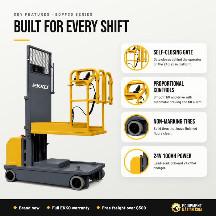 EKKO EOPF30 Series Full Electric Order Picker 660lb