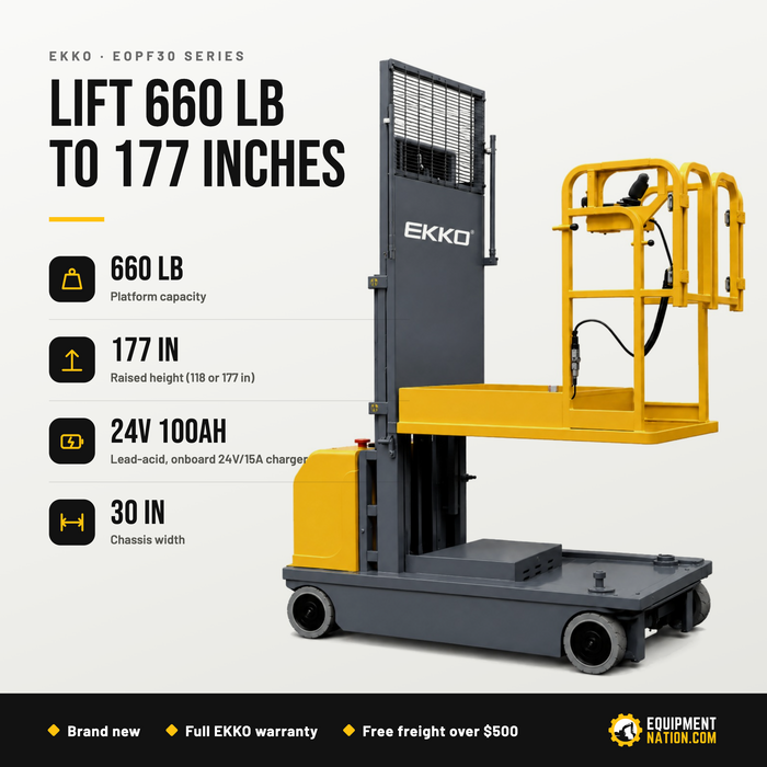 EKKO EOPF30 Series Full Electric Order Picker 660lb